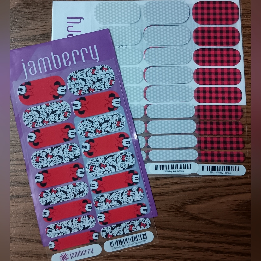 ⚜️ Jamberry Nail Wrap ⚜️ Disney Bundle ⚜️ J14 ⚜️ 3pks ⚜️